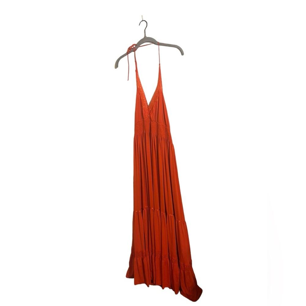 Anamaria Orange Lace Maxi Dress One Size